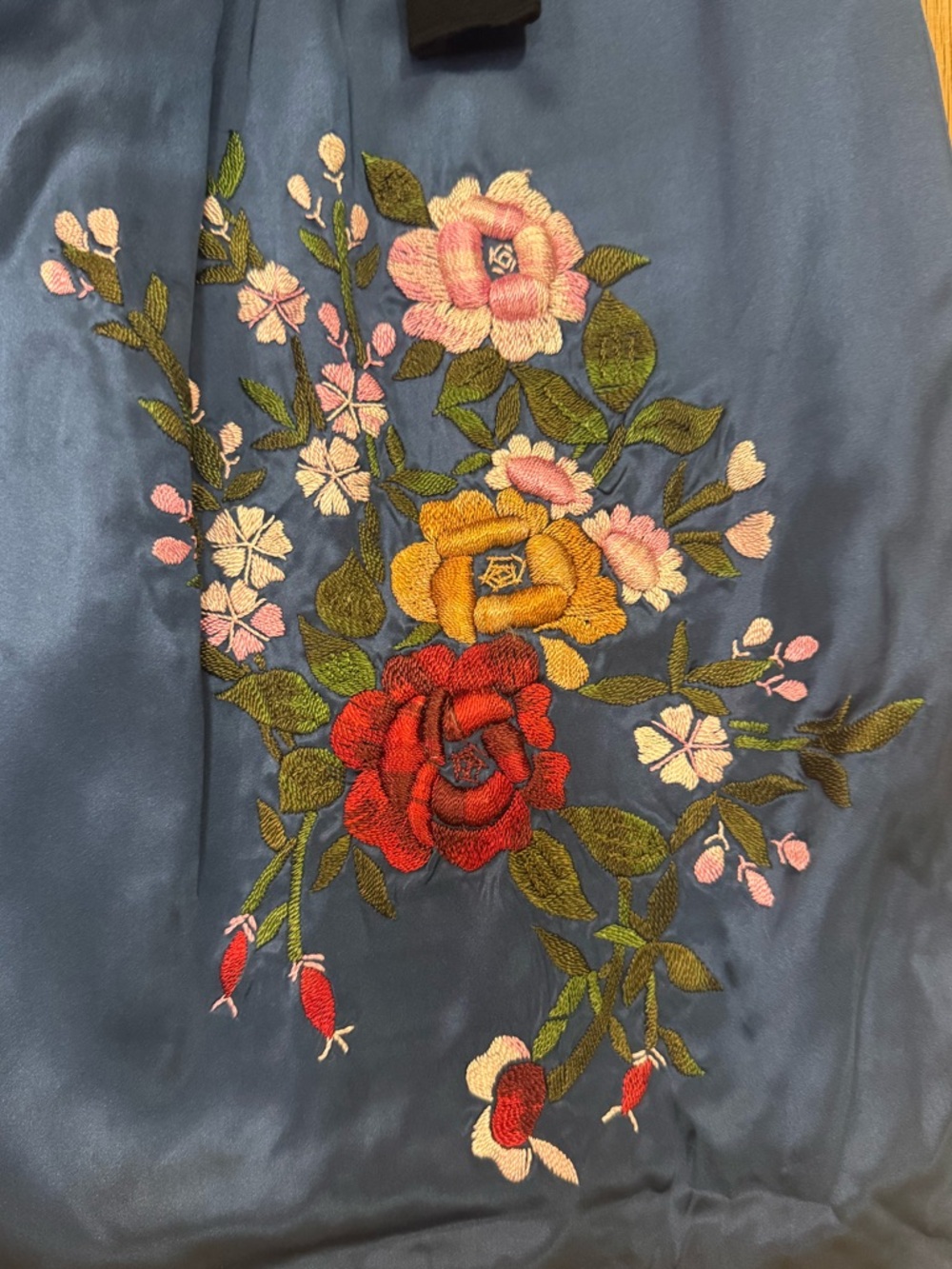 Vintage BCBGMaxAzria Silk Embroidered Dress - Picture 3 of 7